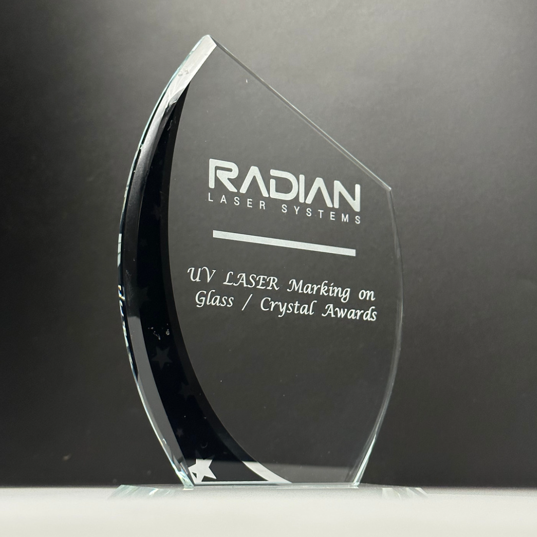 Engraved crystal award